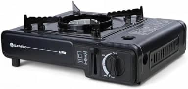 Guepardo, Fogareiro Horizontal Aço Esmaltado Regulador de Chama Acendimento Automático Portátil, UNO