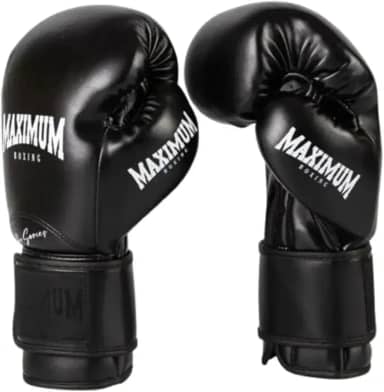 Luva de Boxe e Muay Thai Profissional Black Maximum, Série Pro 14oz