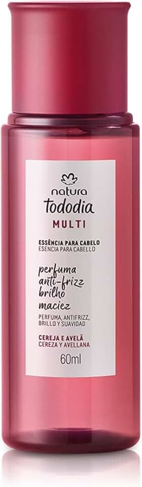 Natura Tododia Cereja e Avelã Essência para Cabelos Pefume para Cabelos 60 ml