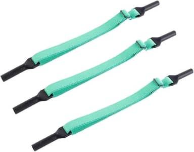 Pacote com três retentores de óculos funcionais em cores diferentes