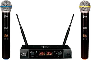 Microfone Sem Fio Duplo UHF - Dylan UDX-02 Multi