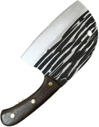 Faca Cutelo com Bainha Forjado à Mão Culinária Corte Carne