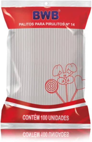 Palitos Para Pirulitos N°14 Cristal - BWB