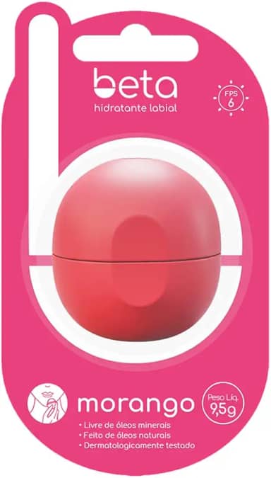 Beta Hidratante Labial - Morango 9,5g
