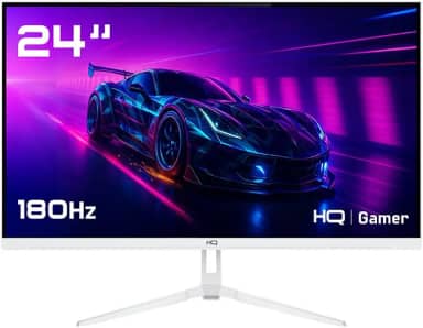Monitor Gamer Branco 24' 1ms, 180Hz, IPS, AMD FreeSync, Full HD, HDMI, DP, Frameless HQ Premium HQW24IP18