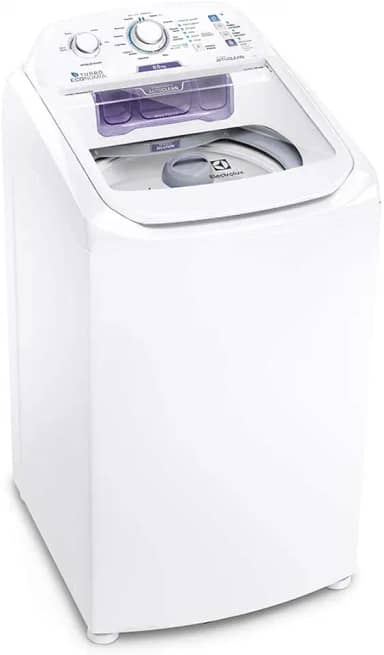 Máquina de Lavar Electrolux 8,5kg Branca Turbo Economia com Jet&Clean e Filtro Fiapos (LAC09) - 220V