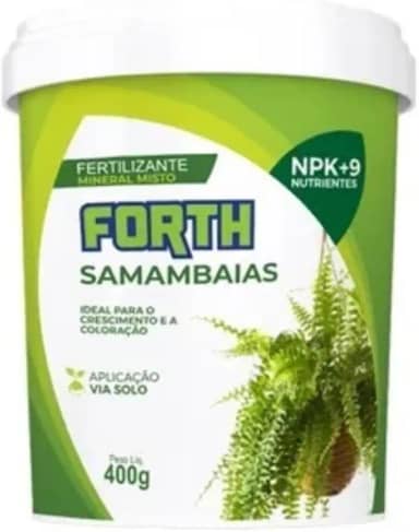 Fertilizante Adubo Forth Samambaias 400g Npk+9 Nutrientes
