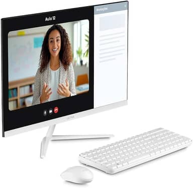 All in One, Windows 11 Home, Intel Celeron 4GB 120GB SSD, Tela 23,8''FHD + Microsoft 365 Personal + 1TB na Nuvem Branco Ultra - UB981EX