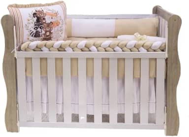 Kit De Berço Americano E Nacional Sublimado Com 10 Peças (Bosque)