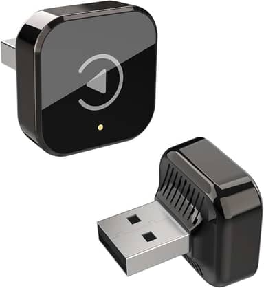 Adaptador Wireless CarPlay Android Auto 2 em 1, Conversor de Cabo para Sem Fio, para compatibilidade com Carplay USB A/C, Plug & Play, Encaixe Angular Discreto, Sem Atrasos para Carros 2016-2024.