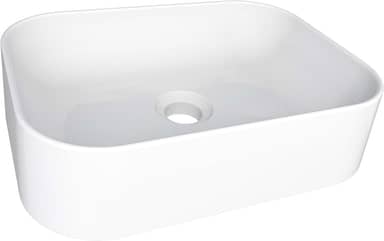 Cuba para Banheiro Luna Branca em Mármore Sintético - Cozimax