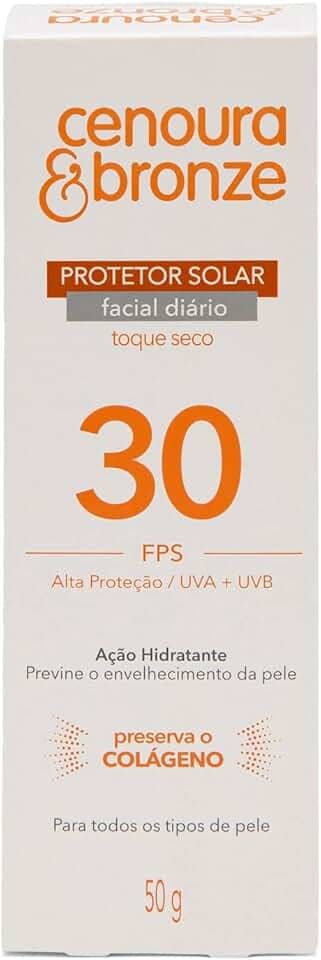 Cenoura e Bronze Protetor Solar Facial Cenoura & Bronze Fps 30 50G