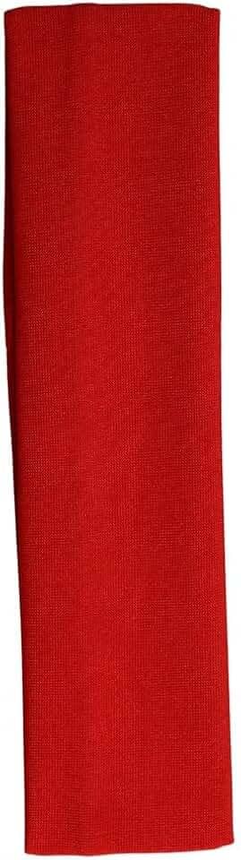 Faixa para cabelo KIT Beauty 5x19.5cm - vermelho - Elástica e Confortável para Maquiagem, Skincare e Estética