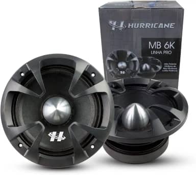 Alto-falantes Midi Bass 6" Hurricane Mb6k 700w Rms 4 Ohms
