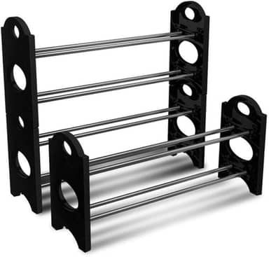 Sapateira 12 pares empilhavel e modular organizador de sapatos calcados ampliavel kangur