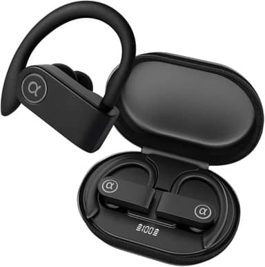 Fone de Ouvido Bluetooth 5.4, IPX5 Resistente à água, 45h de Bateria, Com Microfone Embutido. Design Esportivo Ergonômico Ideal Para Esportes Corridas Atividades Físicas Videogame IOS Android Premium