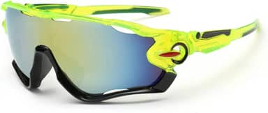 Óculos De Sol Bike Ciclismo Esportivo Proteção Uv Espelhado (Amarelo)