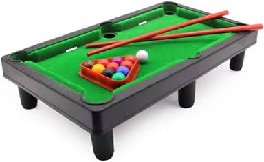 Kit Mini Mesa de Bilhar e Sinuca Completa 2 Tacos e Triangulo Portátil Snooker Linha Premium M5 Armarinhos