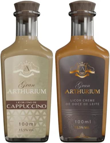 Kit Mini Licores Gran Arthurium Doce de Leite e Cappuccino 100ml