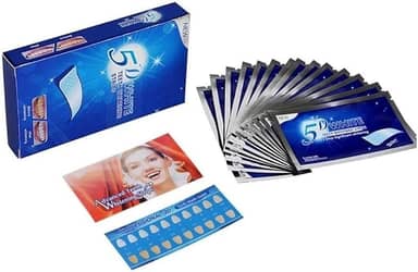 Fitas adesivas clareamento dental 5d white kit de clareamento dental 28 peças 14 dias