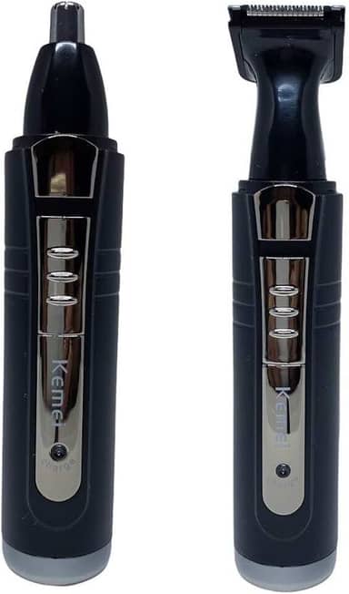 Aparador e Cortador de Pêlos Nariz Recarregável 2 em 1 - Kemei