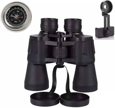 Binoculo C/Suporte 20x50 De Longo Alcance 10km Profissional (Preto)