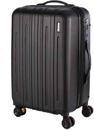 Mala de Bordo em ABS Com 4 Rodas 360 - AeroMalas Chile (Preto)