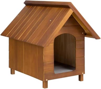 Casa Casinha De Cachorro em Madeira Pintada Grande N4 (Cerejeira)