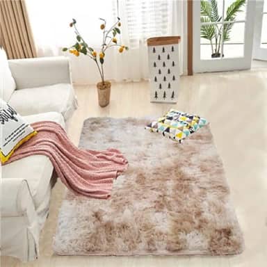 Tapete Sala Peludo Felpudo Super Macio 1,00 X 1,50 Mt Quarto (Bege Mescla)