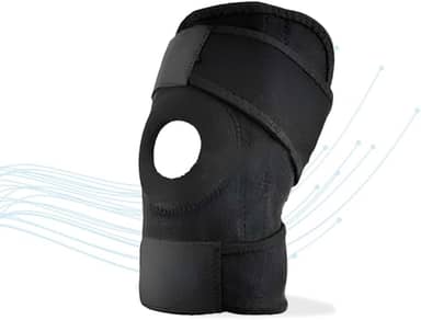 Joelheira Ortopédica de Compressão Patelar Ajustável Bilateral Preta Tensor Joelho para Lesões Imobilizador de Joelho Esportivo Joelheira de Compressão Ortopédica