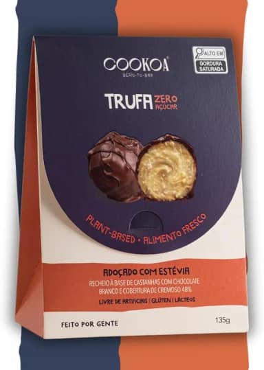 Trufa ZERO açúcar com Ganache Branco