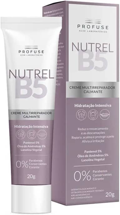 Profuse Nutrel B5 Creme Multirreparador Calmante Corpo e Rosto 20g