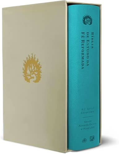 A Bíblia de Estudo da Fé Reformada: Capa Luxo Turquesa e Estojo