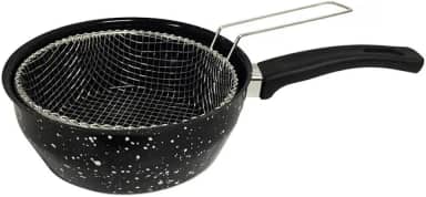 Frigideira Fritatudo Fritadeira Cesto 20cm Esmaltada Roa