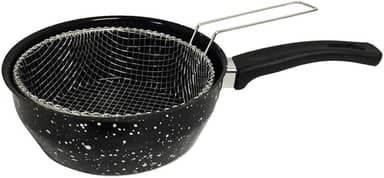 Frigideira Fritatudo Fritadeira Cesto 20cm Esmaltada Roa