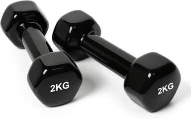 Par de Halteres Emborrachado Exercício Em Casa Peso 2kg