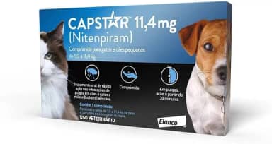 Elanco Capstar 11,4mg para Cães e Gatos de 1,0 a 11,4kg com 1 Comprimido
