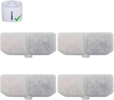 Kit 4 Refil Filtro Bebedouro Fonte De Água Pet Cães E Gatos