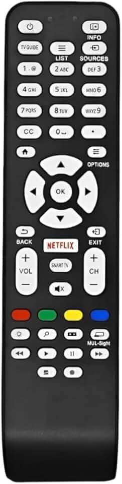 Controle Remoto Compatível com Smart TV Aoc com Tecla Netflix