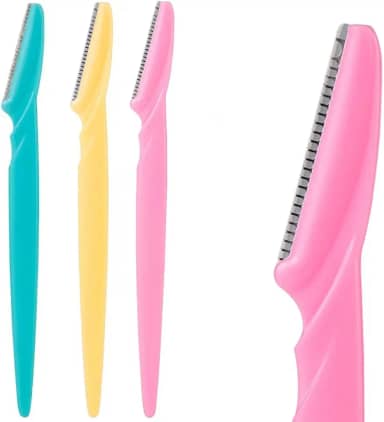 Kit 3 Navalhas para Aparar Sobrancelha Rosto Axila Corpo Removedor de pelos