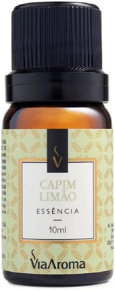 Via Aroma Essência Aromatizante Para Aromatizador Elétrico 10Ml Capim Limão