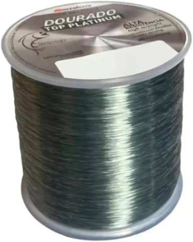 Linha de Pesca Monofilamento 100g Top Platinum Dourado - Carretel Resistente para Pesca Esportiva, Várias Medidas