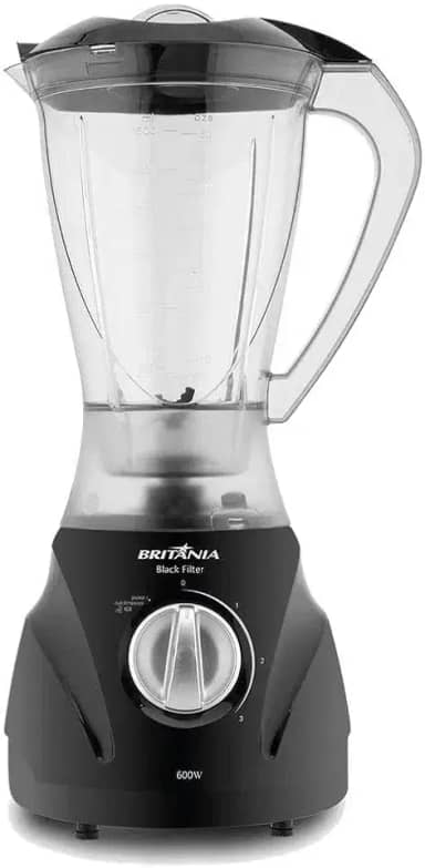 Liquidificador Britânia 3 Velocidades Função Pulsar 2,1 Litros 600W 220V