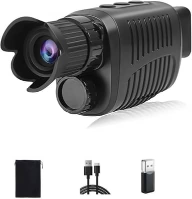 Binóculo Profissional Longo Alcance monoculo de Visão Noturna, 800 Metros, Ampliação 10x, Design Compacto e Resistente para monoculo profissional longo alcance