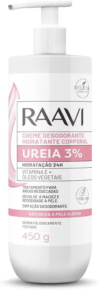 Raavi - Creme Hidratante Corporal com Ureia 3% 450g