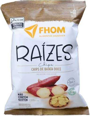 Chips de Batata Doce Alimento Vegano Fhom 45g