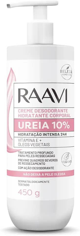 Raavi - Creme Hidratante Corporal com Ureia 10% 450g