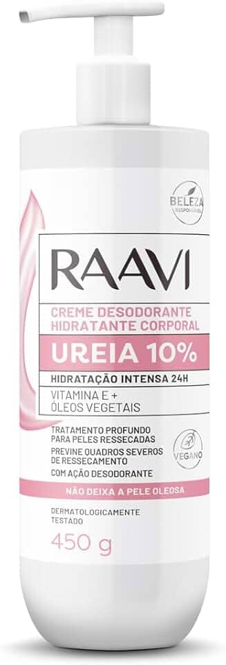 Raavi - Creme Hidratante Corporal com Ureia 10% 450g