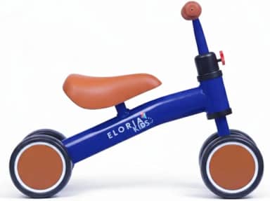 ELORIA Bicicleta de Equilíbrio Infantil, Sem Pedal, Para Crianças 1+ Anos, Azul, Desenvolve Coordenação Motora