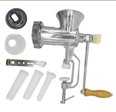 Moedor De Carne Funil Para Fazer Linguiça Biscoito Manual